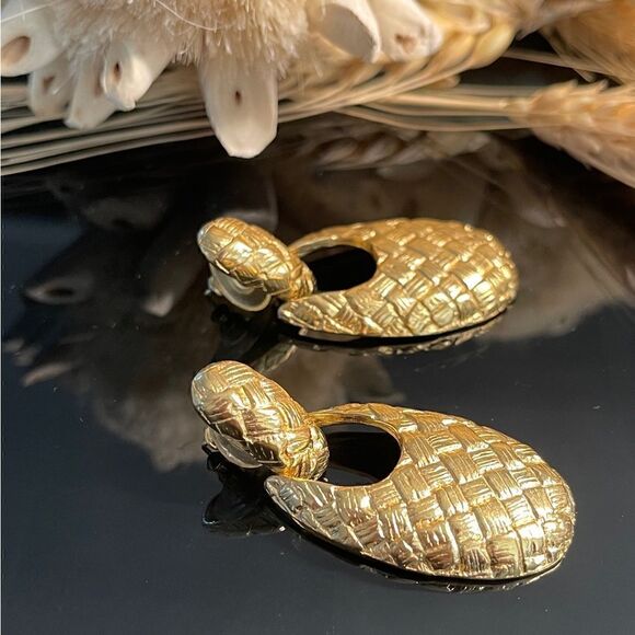 RARE VINTAGE Givenchy 80s statement earrings stamped